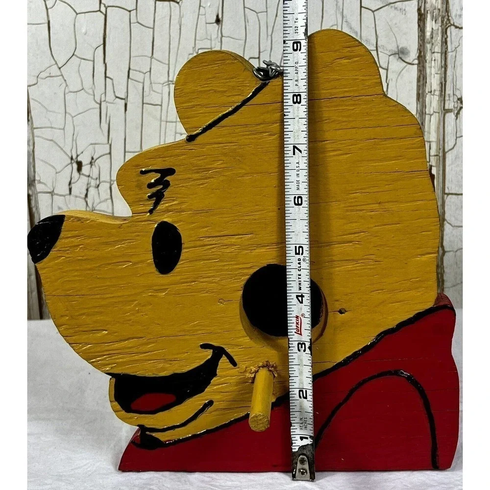 WINNIE the POOH Handmade Wooden Bird House Decoration Nesting Box or Decoration